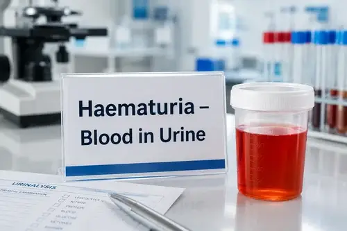 Haematuria blood in urine investigation and diagnosis
